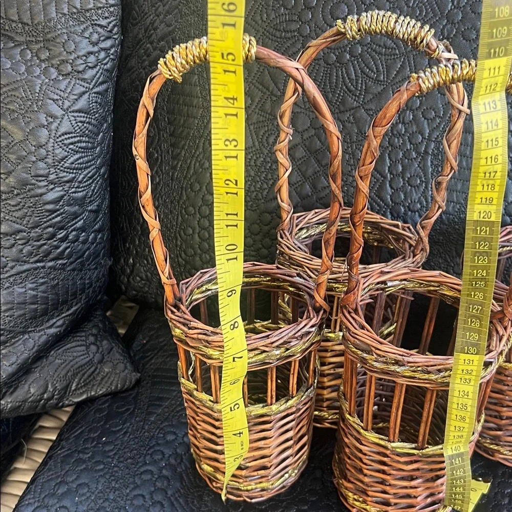 Set of 4 Baskets for Floral or Wine!